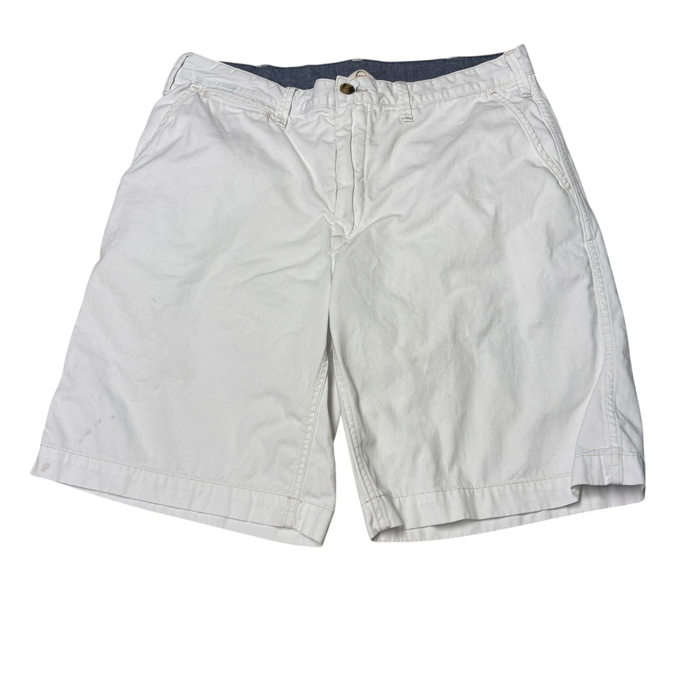 Polo‎ Ralph Lauren Mens 35X10 Relaxed Fit Chino Shorts Off White Cotton Twill